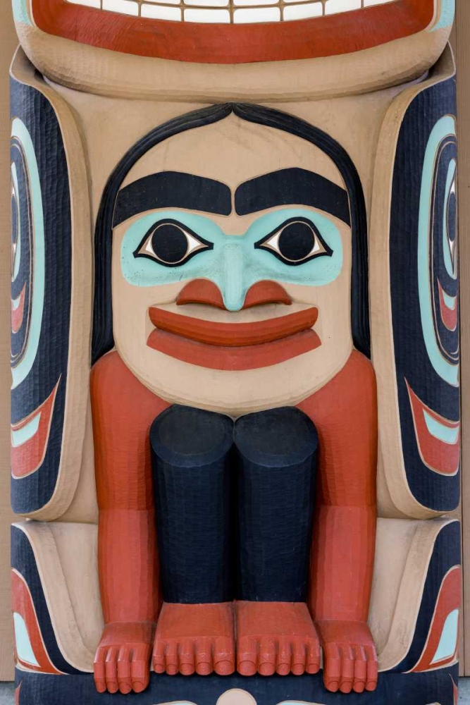 USA, Washington State, Jamestown Totem art PR